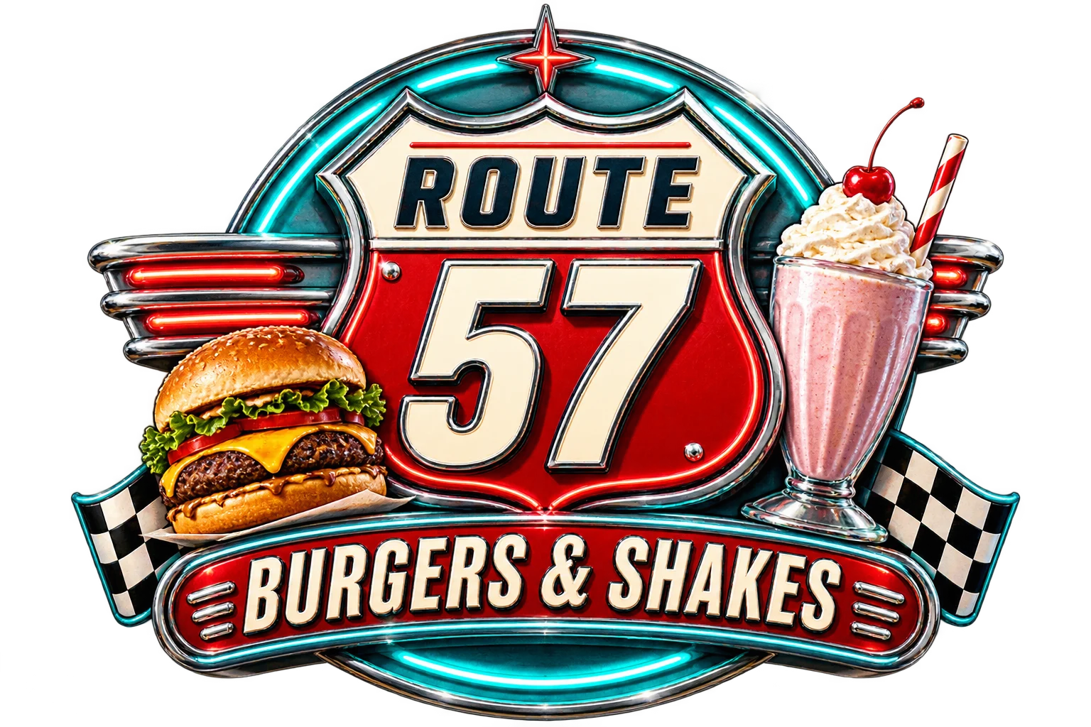 Route 57 Burgers & Shakes — logo